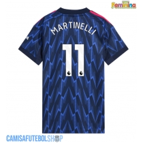 Camisa de time de futebol Arsenal Gabriel Martinelli #11 Replicas 2º Equipamento Feminina 2025-26 Manga Curta